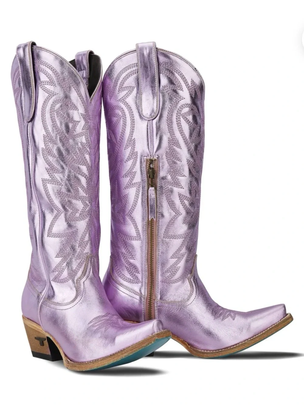 Lane Boots Smokeshow Cowboy Boots in Lavender Metallic - Picture 8 of 8
